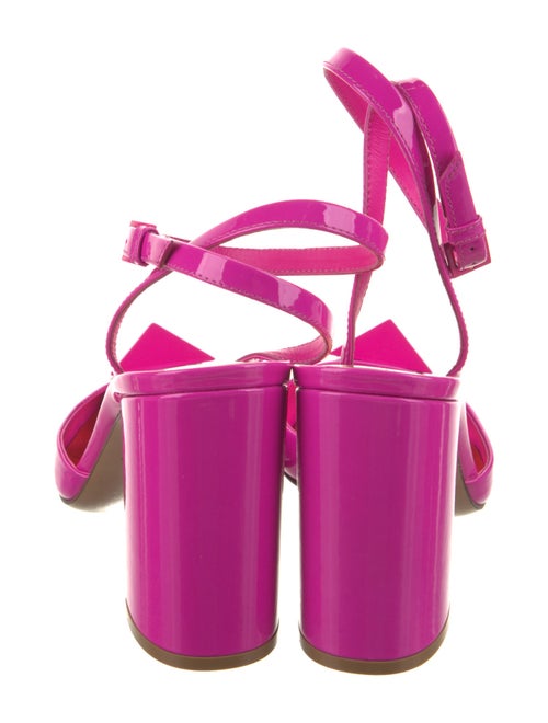 Valentino Rockstud Accents Patent Leather Slingback Pumps