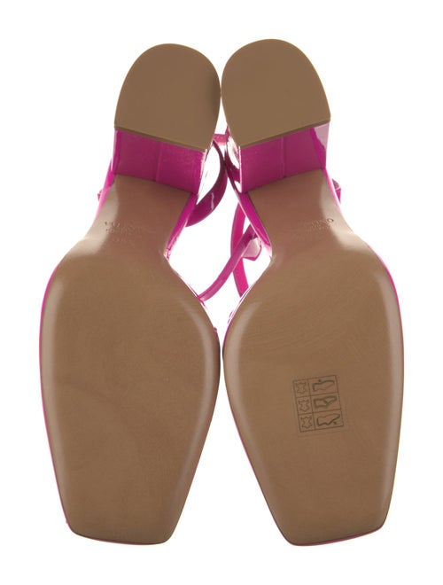 Valentino Rockstud Accents Patent Leather Slingback Pumps