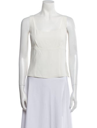 Valentino Square Neckline Sleeveless Top