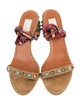 Valentino Rockstud Accents Suede Slingback Sandals