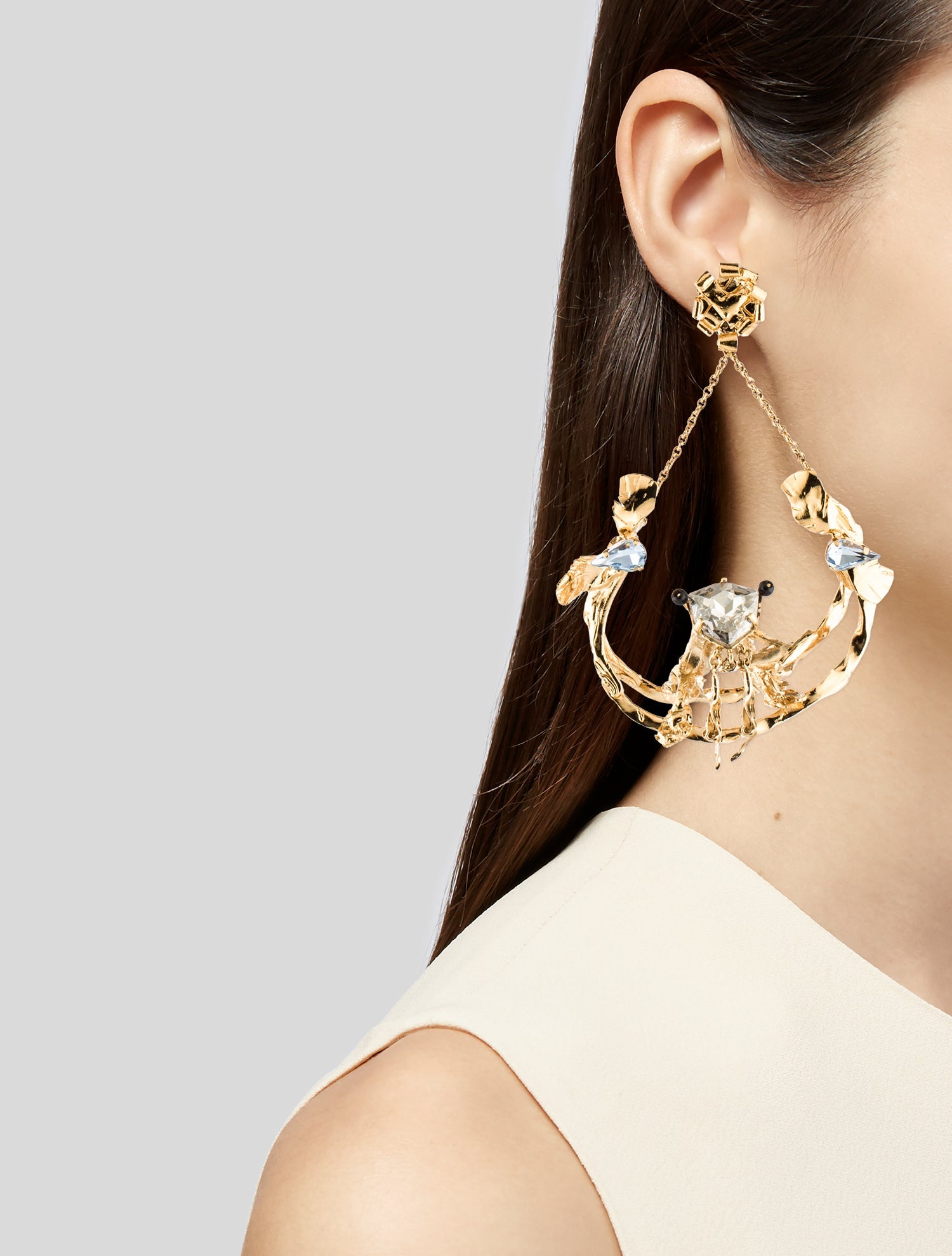 Valentino Estrop Drop Single Earring