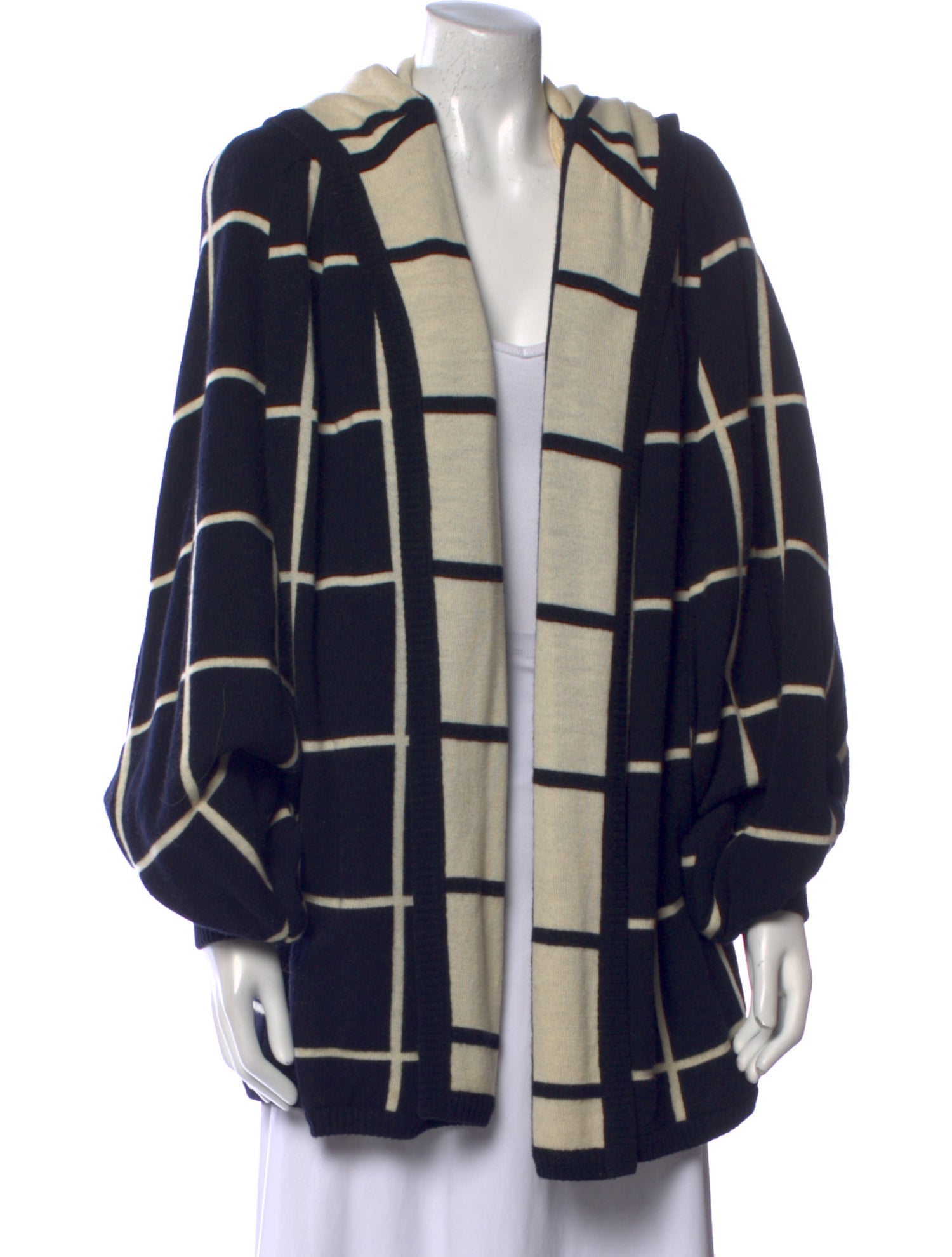 Valentino Vintage Plaid Print Sweater