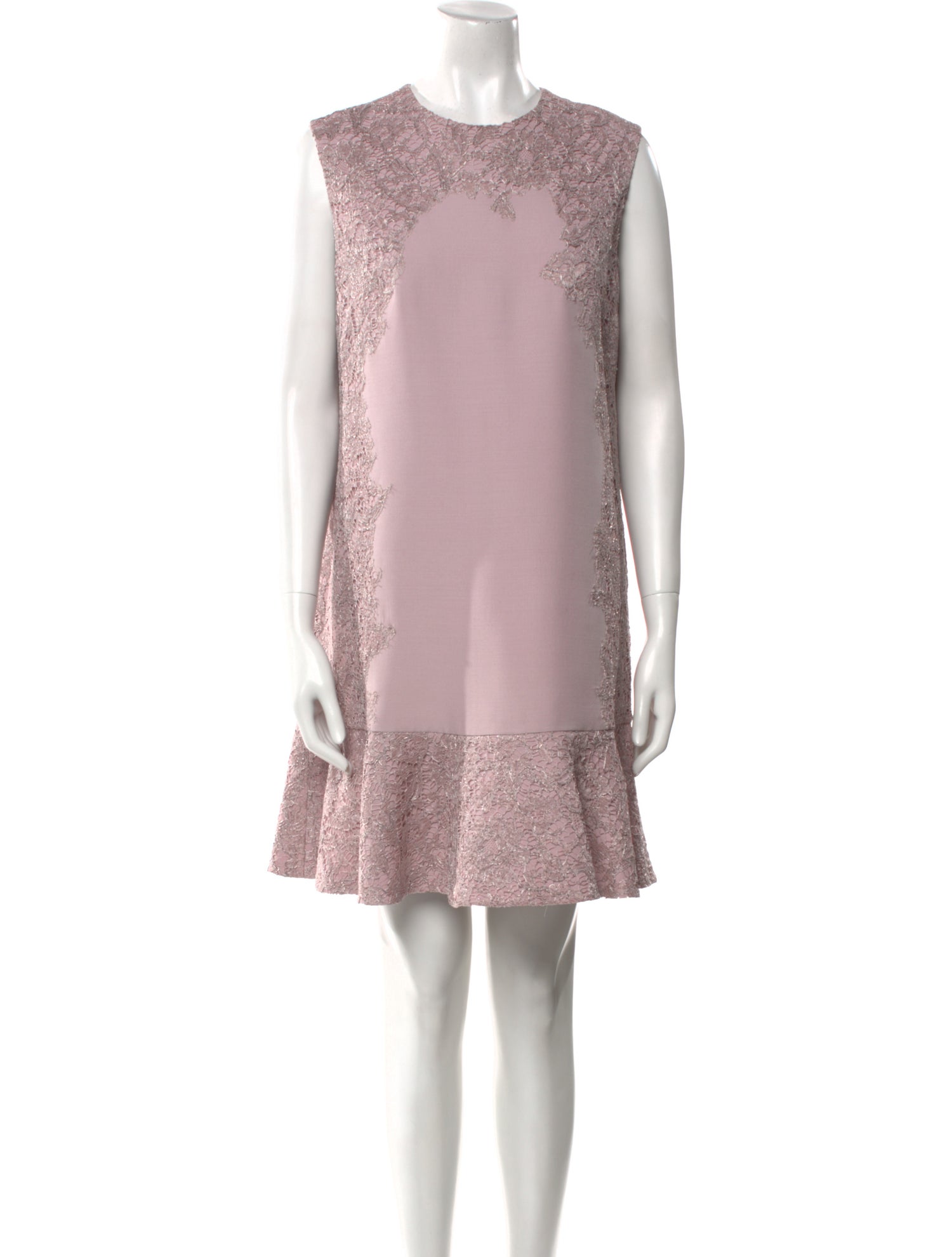 Valentino Crew Neck Mini Dress