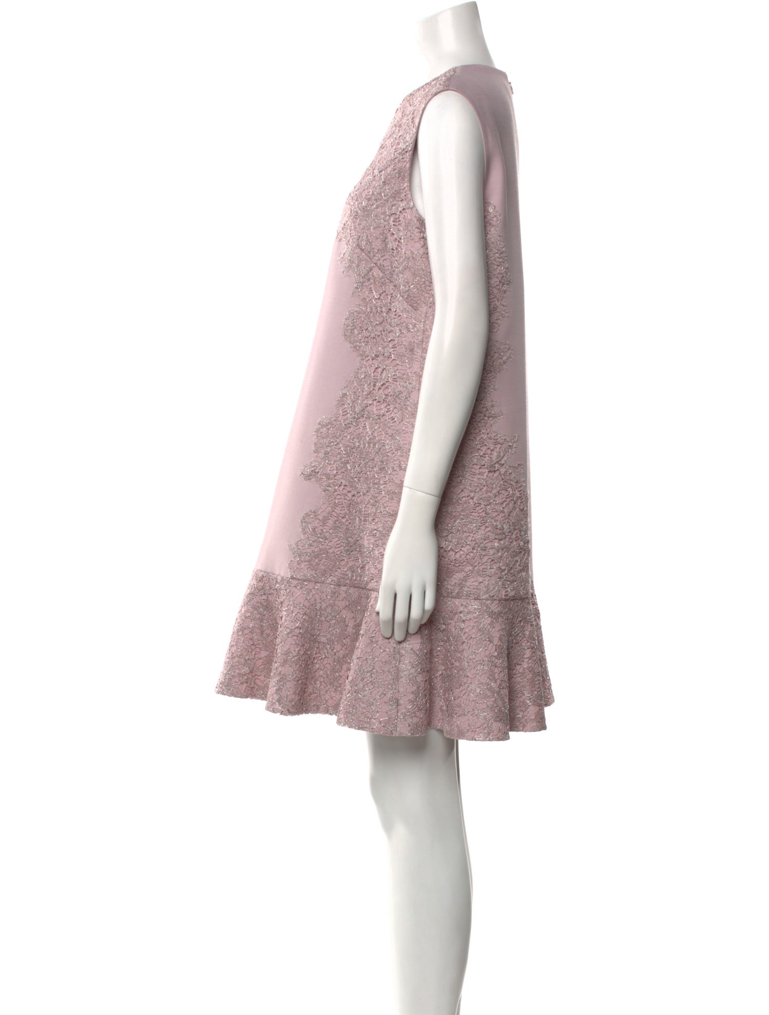 Valentino Crew Neck Mini Dress