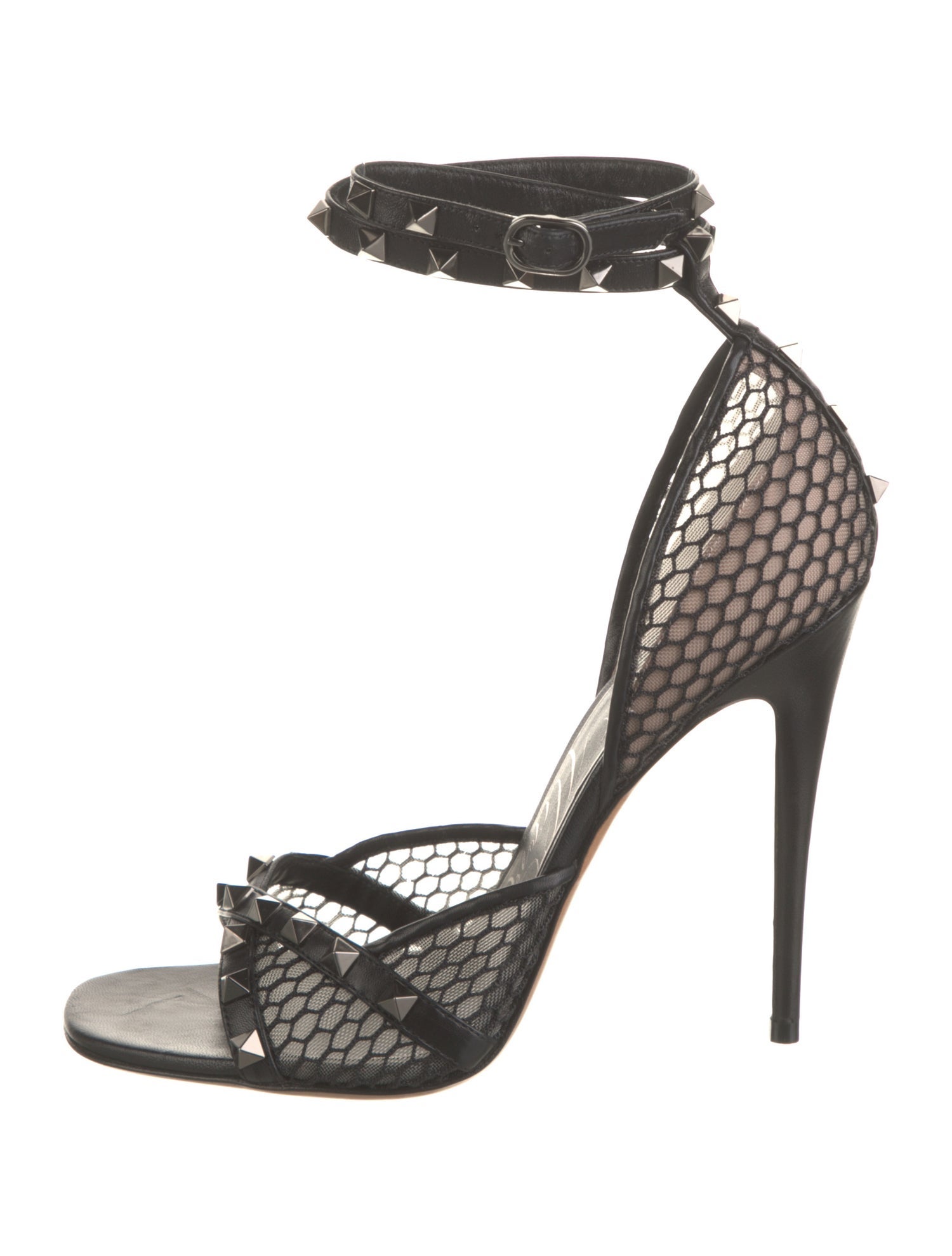 Valentino Rockstud Accents Leather Sandals