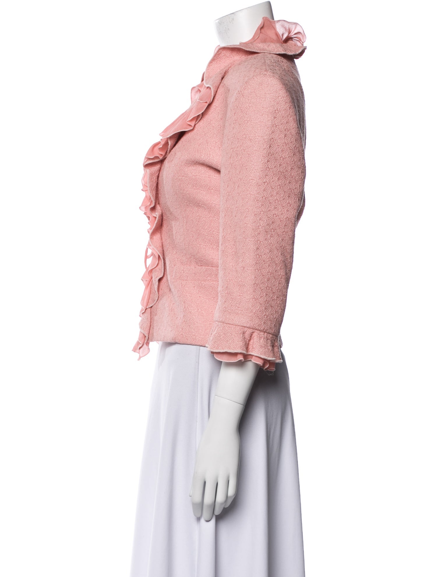 Valentino Wool Tweed Pattern Evening Jacket