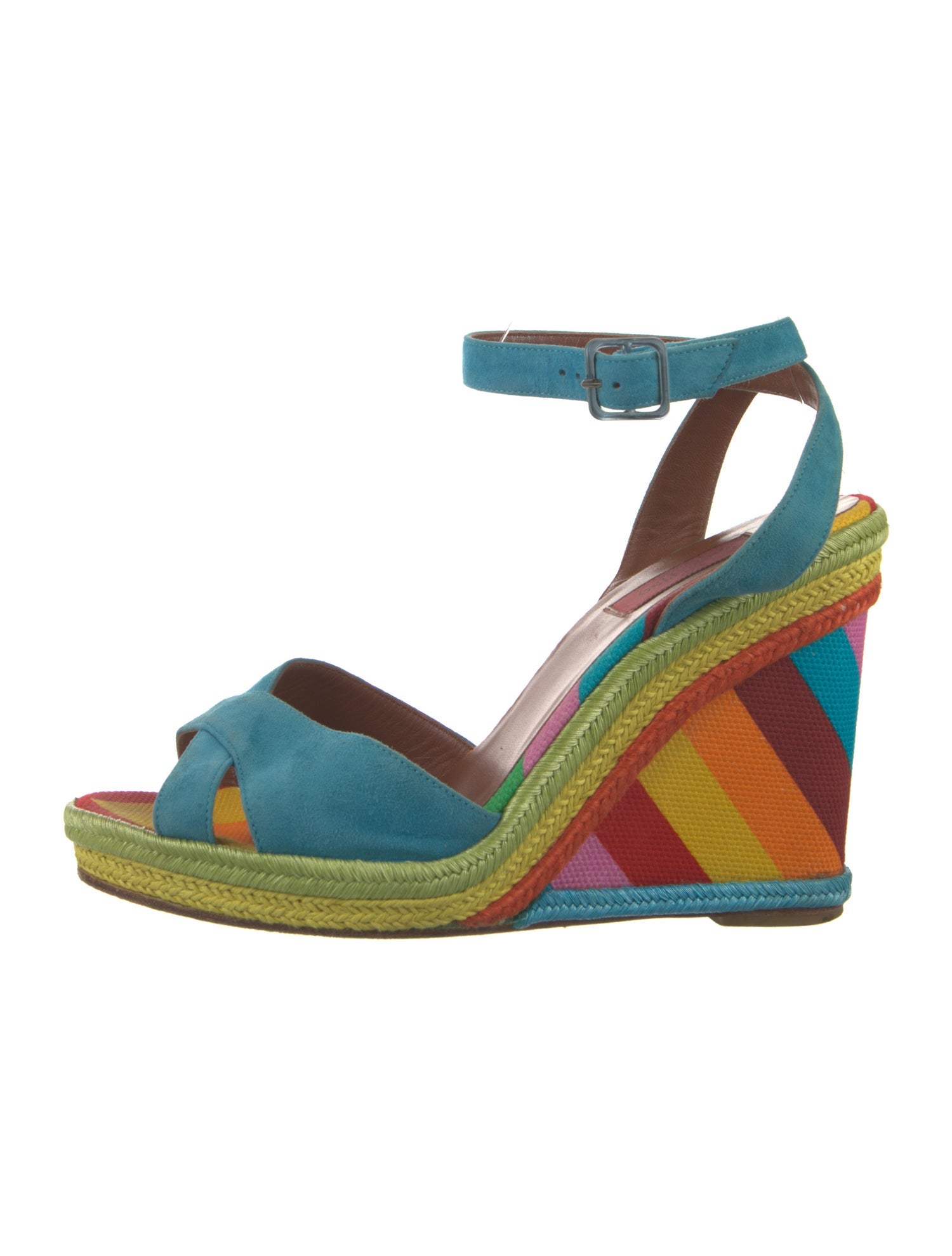 Valentino Suede Printed Espadrilles