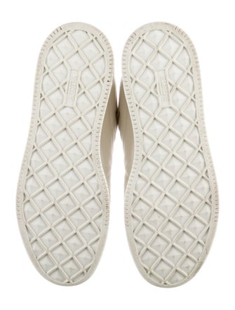 Valentino Rockstud Accents Leather Sneakers