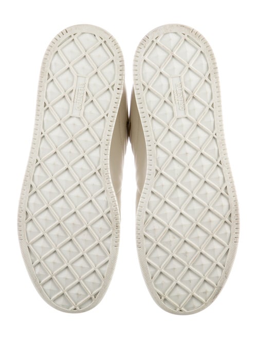 Valentino Rockstud Accents Leather Sneakers