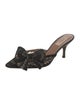Valentino Mesh Bow Accents Mules