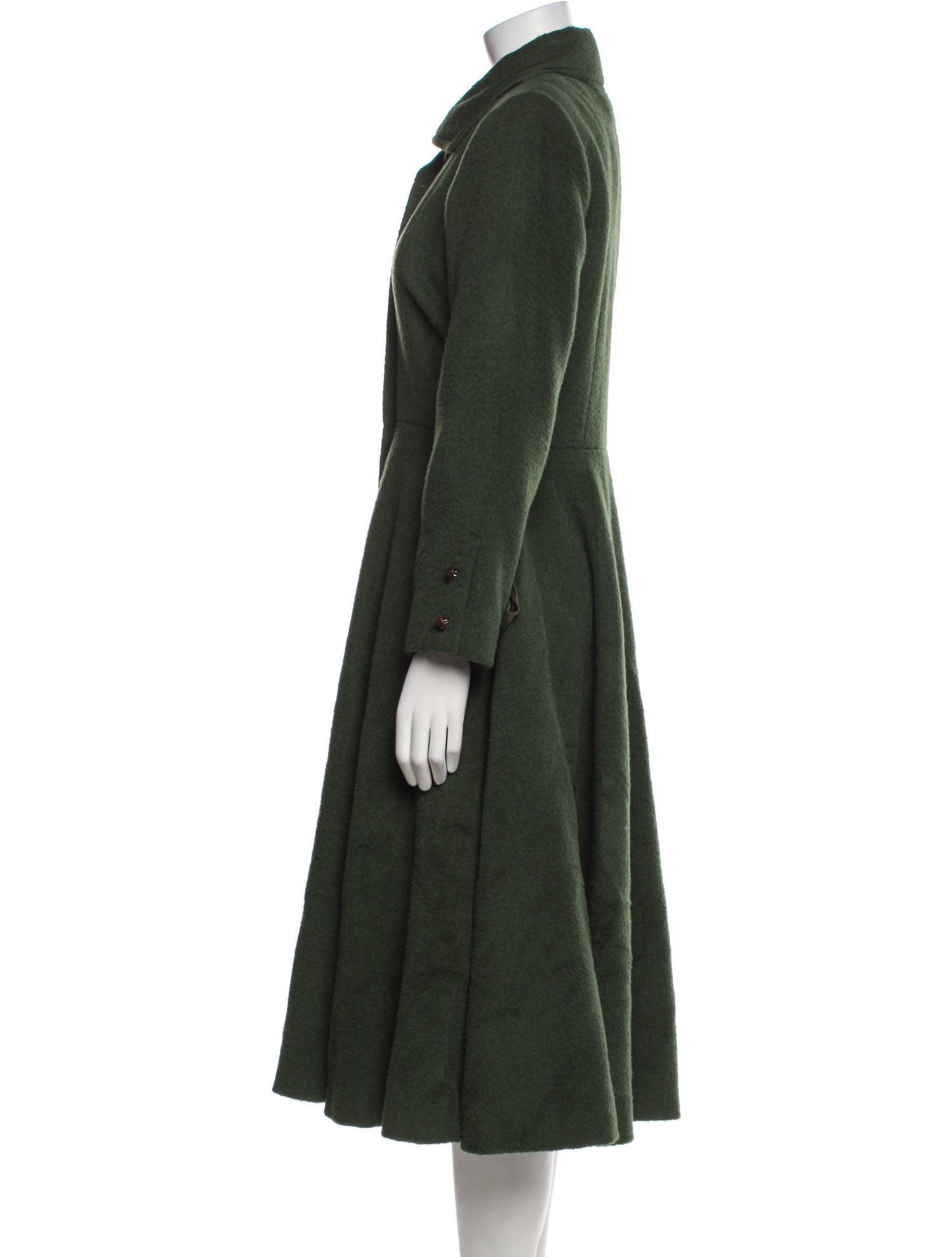 Valentino Virgin Wool Faux Fur Coat