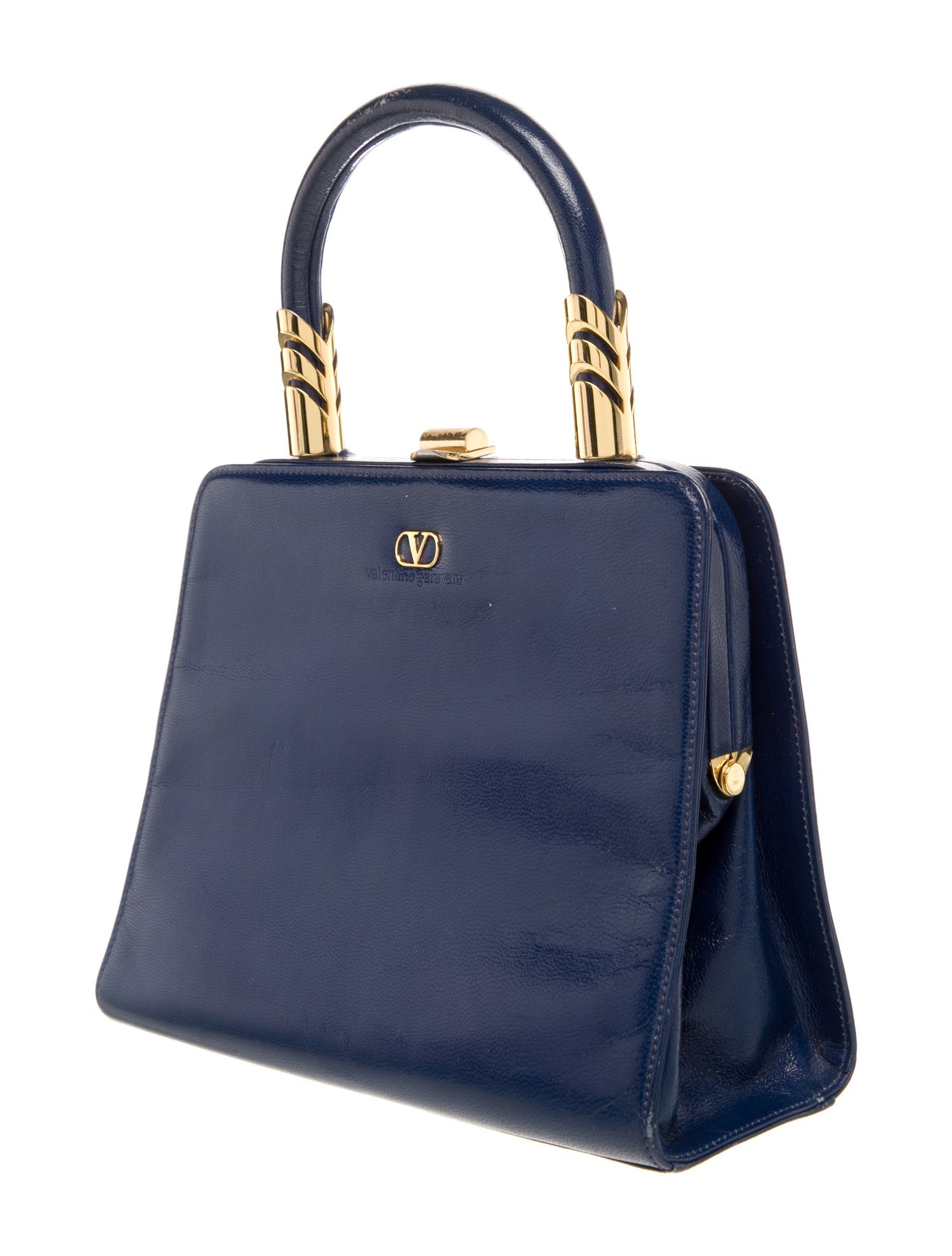 Valentino Leather Top Handle Bag