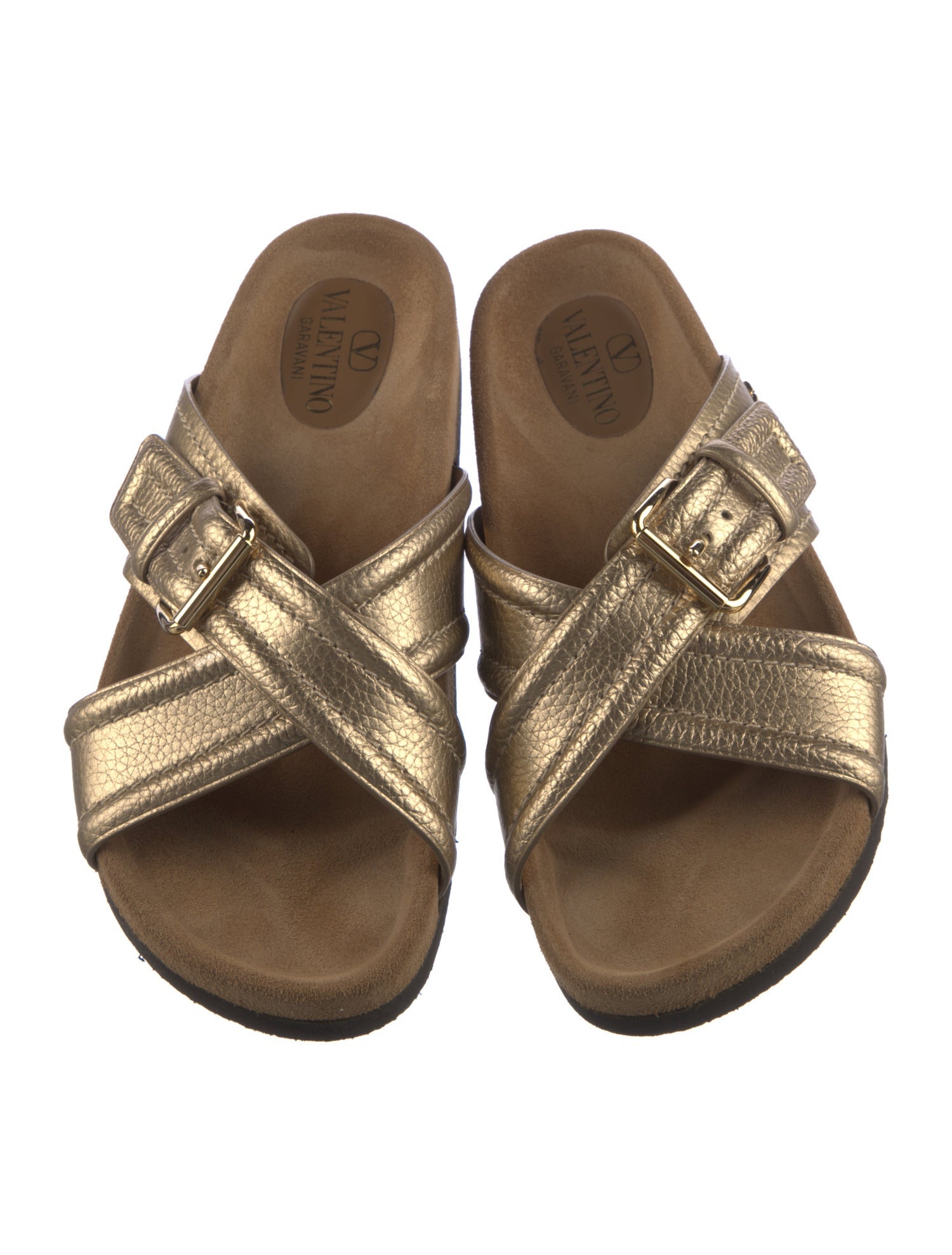 Valentino Leather Slides