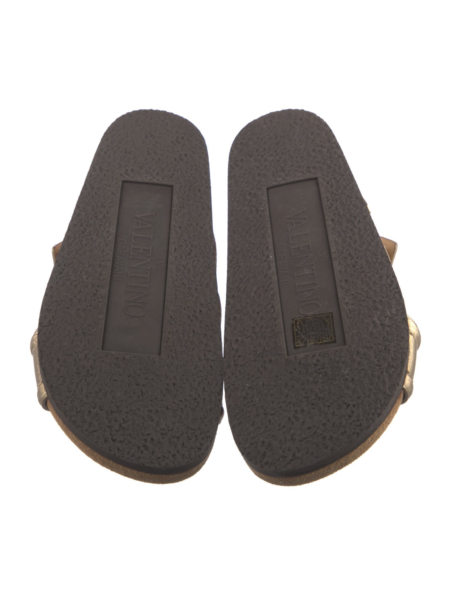 Valentino Leather Slides