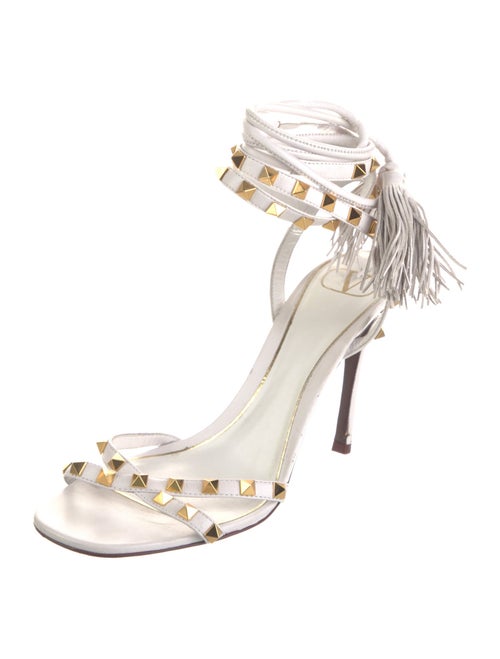 Valentino Rockstud Accents Leather Sandals