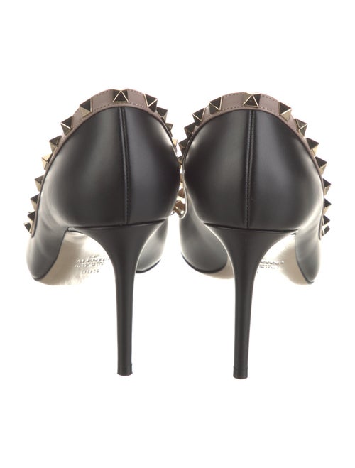 Valentino Rockstud Accents Leather Pumps