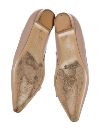 Valentino Rockstud Accents Leather Ballet Flats