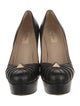 Valentino Rockstud Accents Leather Pumps