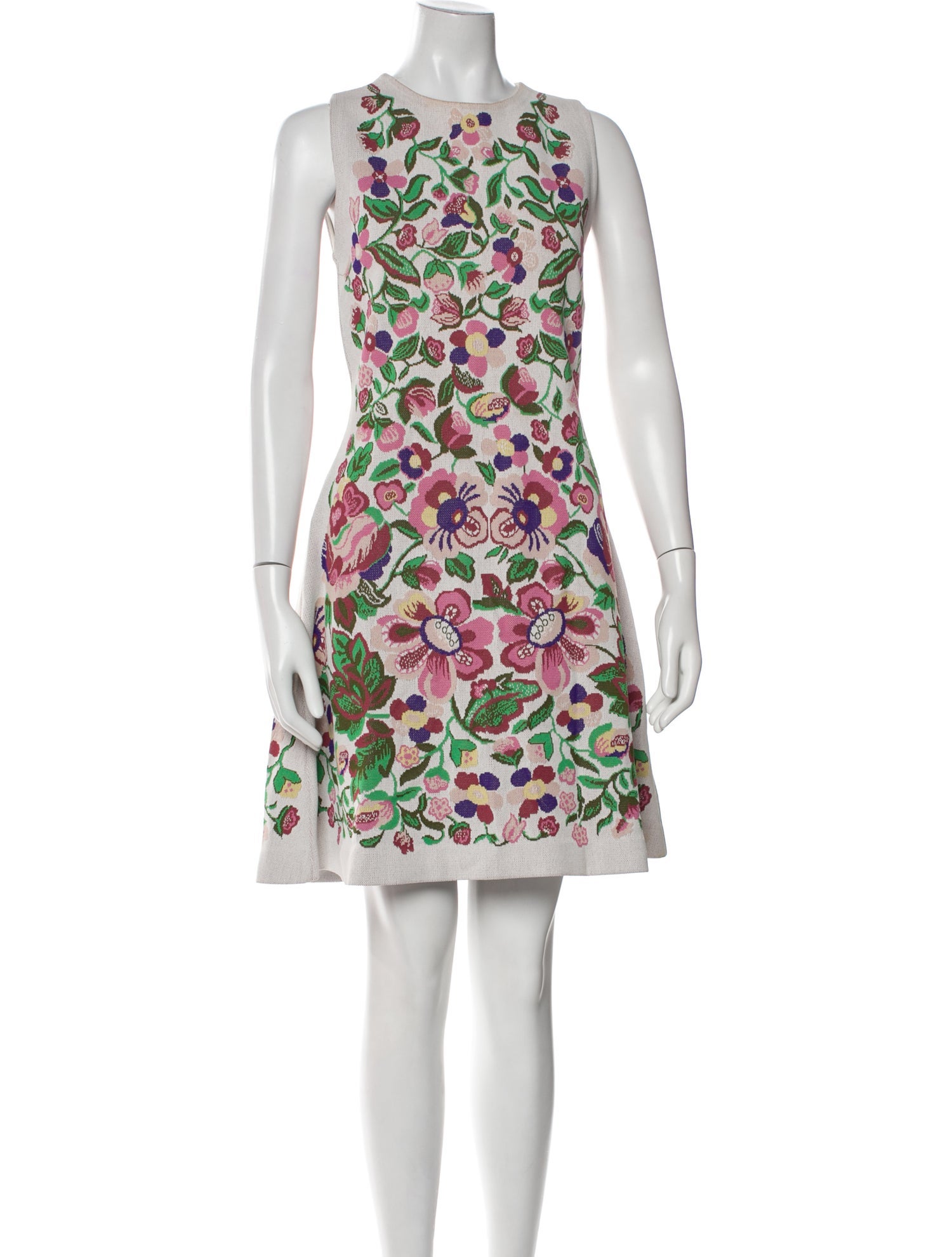 Valentino Floral Print Mini Dress