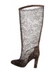 Valentino Lace Lace Pattern Boots