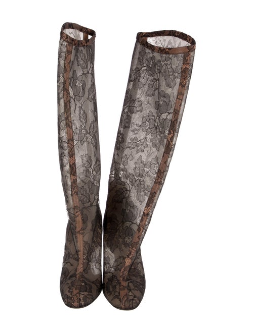 Valentino Lace Lace Pattern Boots