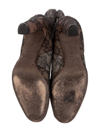 Valentino Lace Lace Pattern Boots