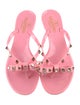Valentino Rockstud Accents Rubber Slides