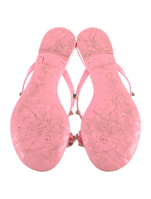 Valentino Rockstud Accents Rubber Slides