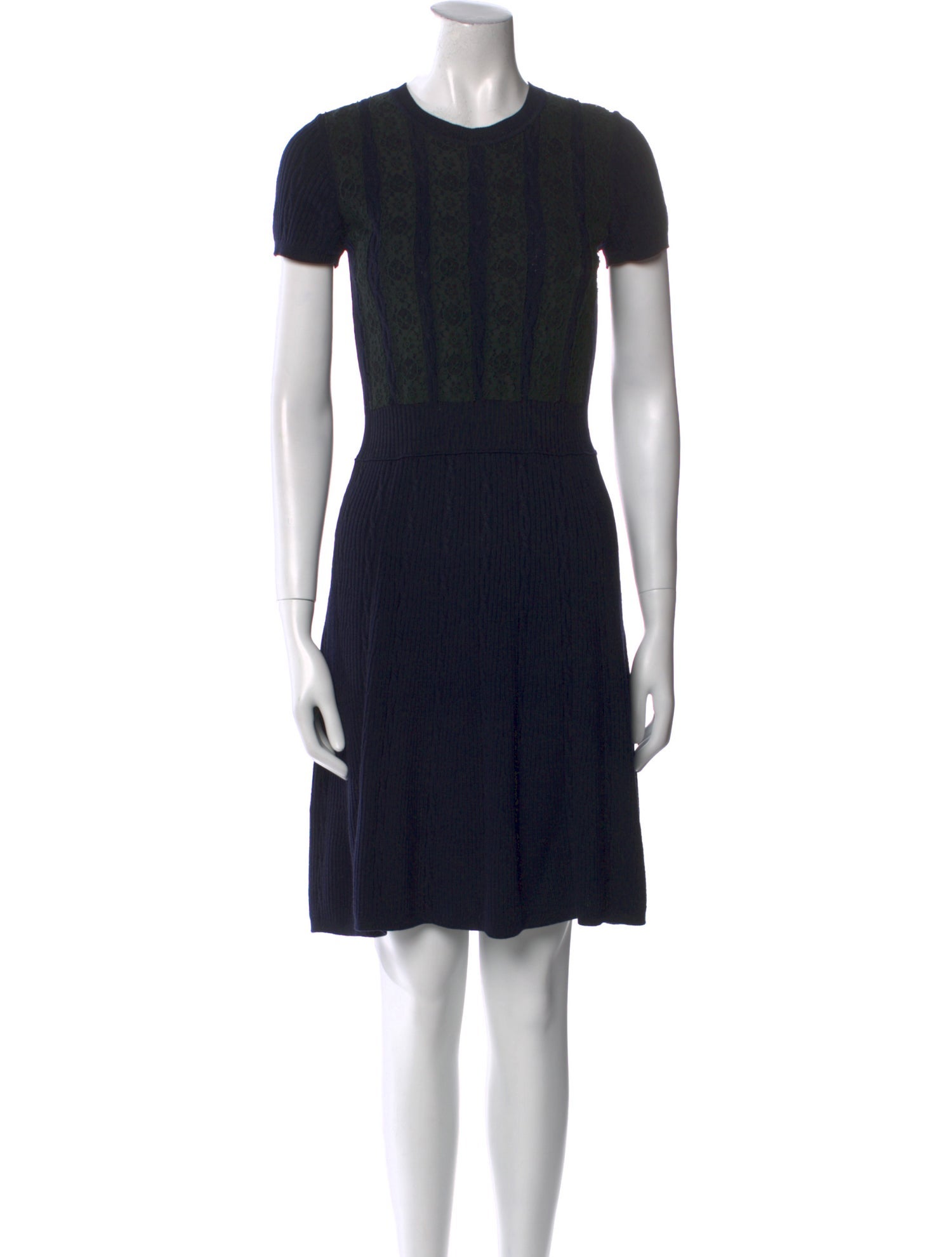 Valentino Crew Neck Knee-Length Dress