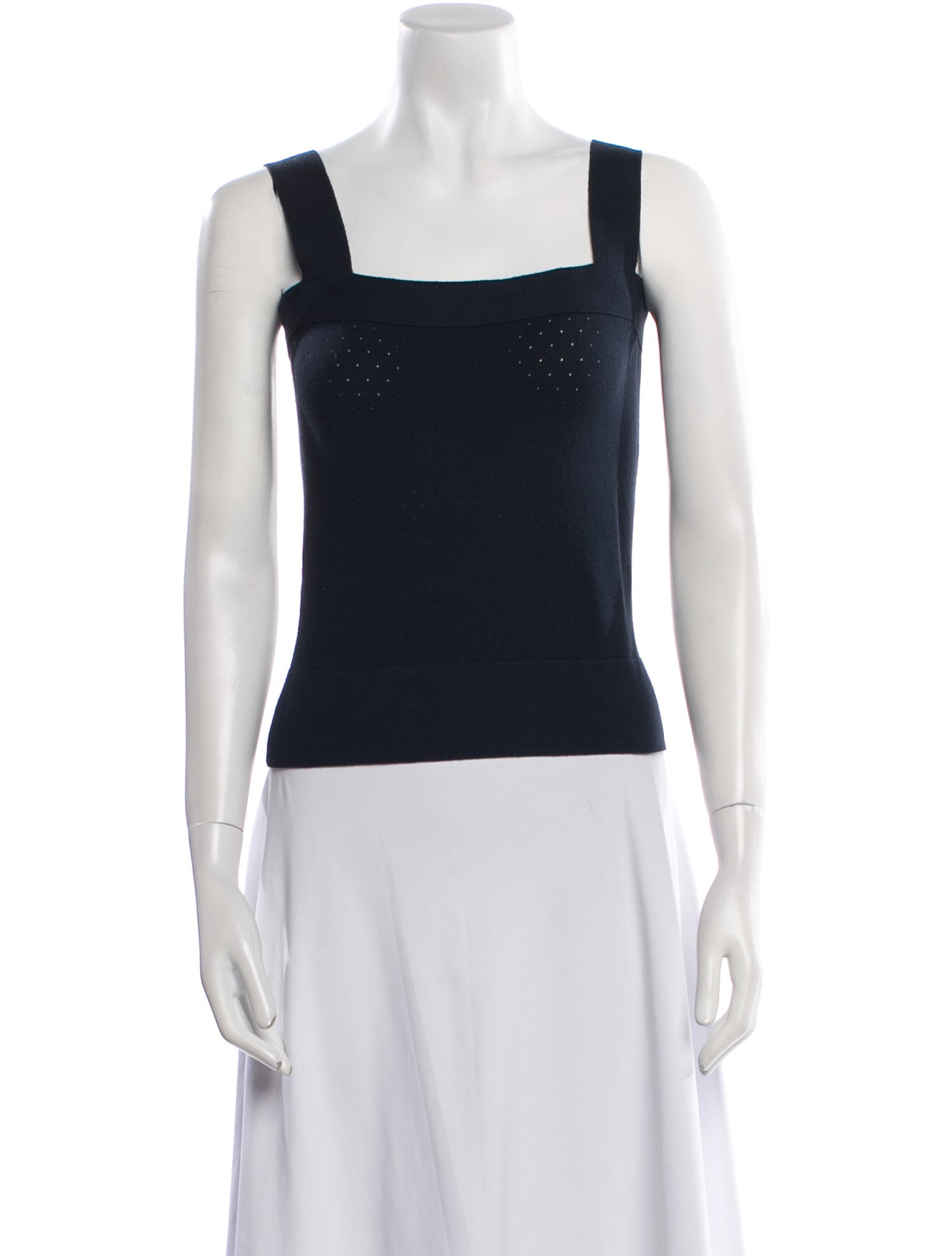 Valentino Square Neckline Sleeveless Top