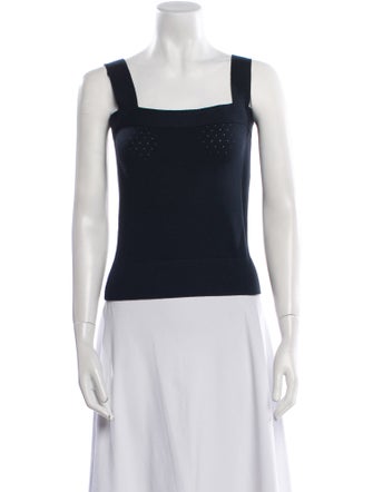 Valentino Square Neckline Sleeveless Top