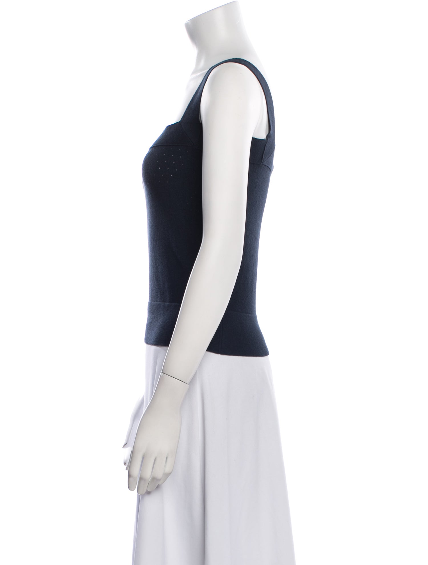 Valentino Square Neckline Sleeveless Top