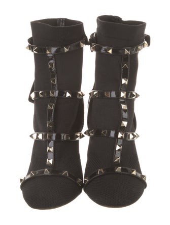 Valentino Rockstud Accents Studded Accents Sock Boots