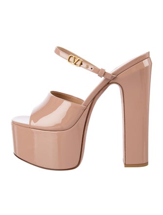 Valentino Patent Leather Slides