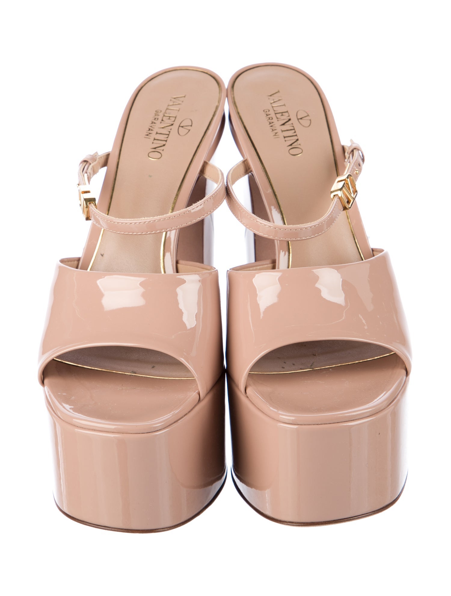 Valentino Patent Leather Slides