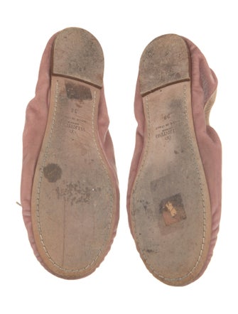 Valentino Rockstud Accents Velvet Mary Jane Flats