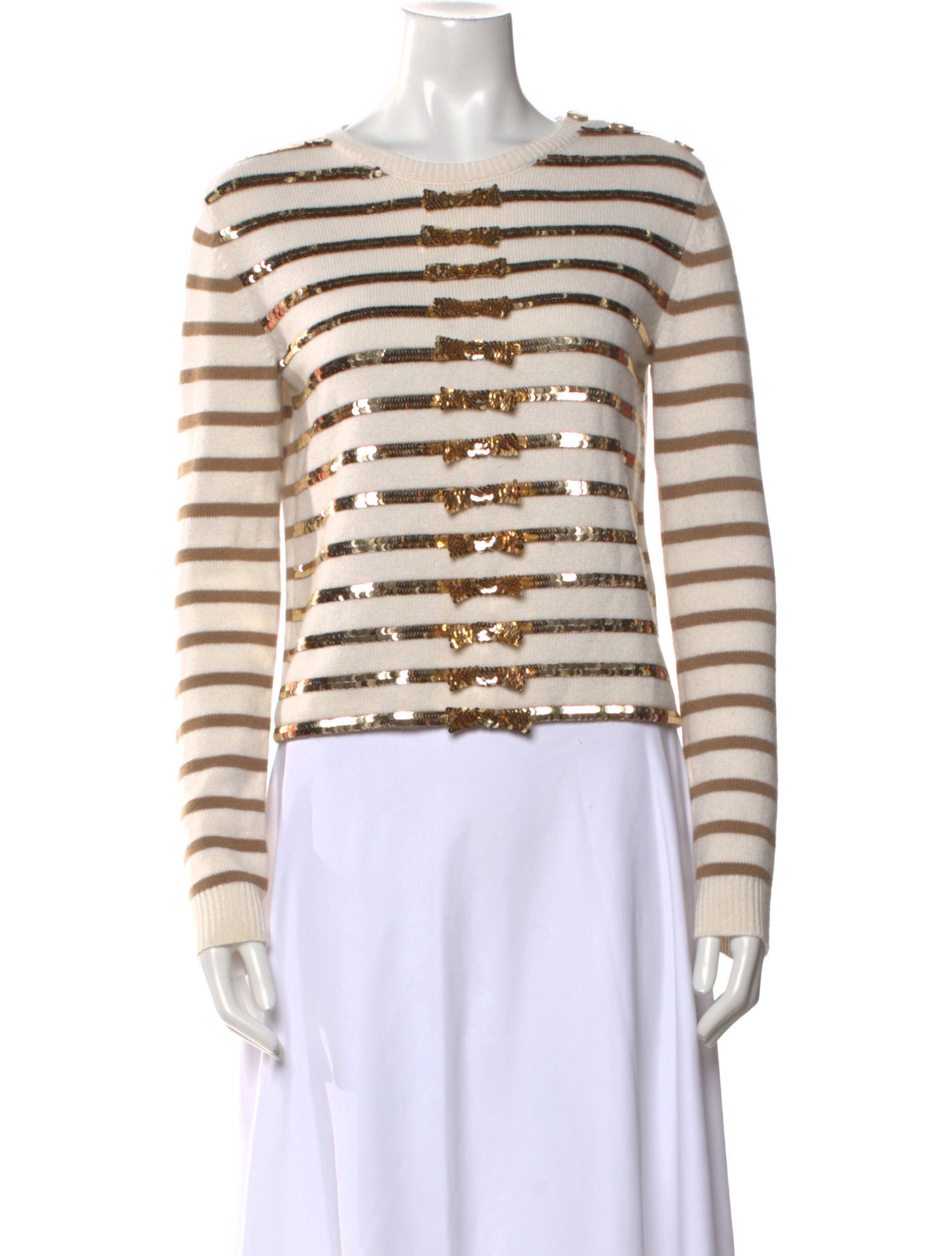 Valentino Cashmere Striped Sweater