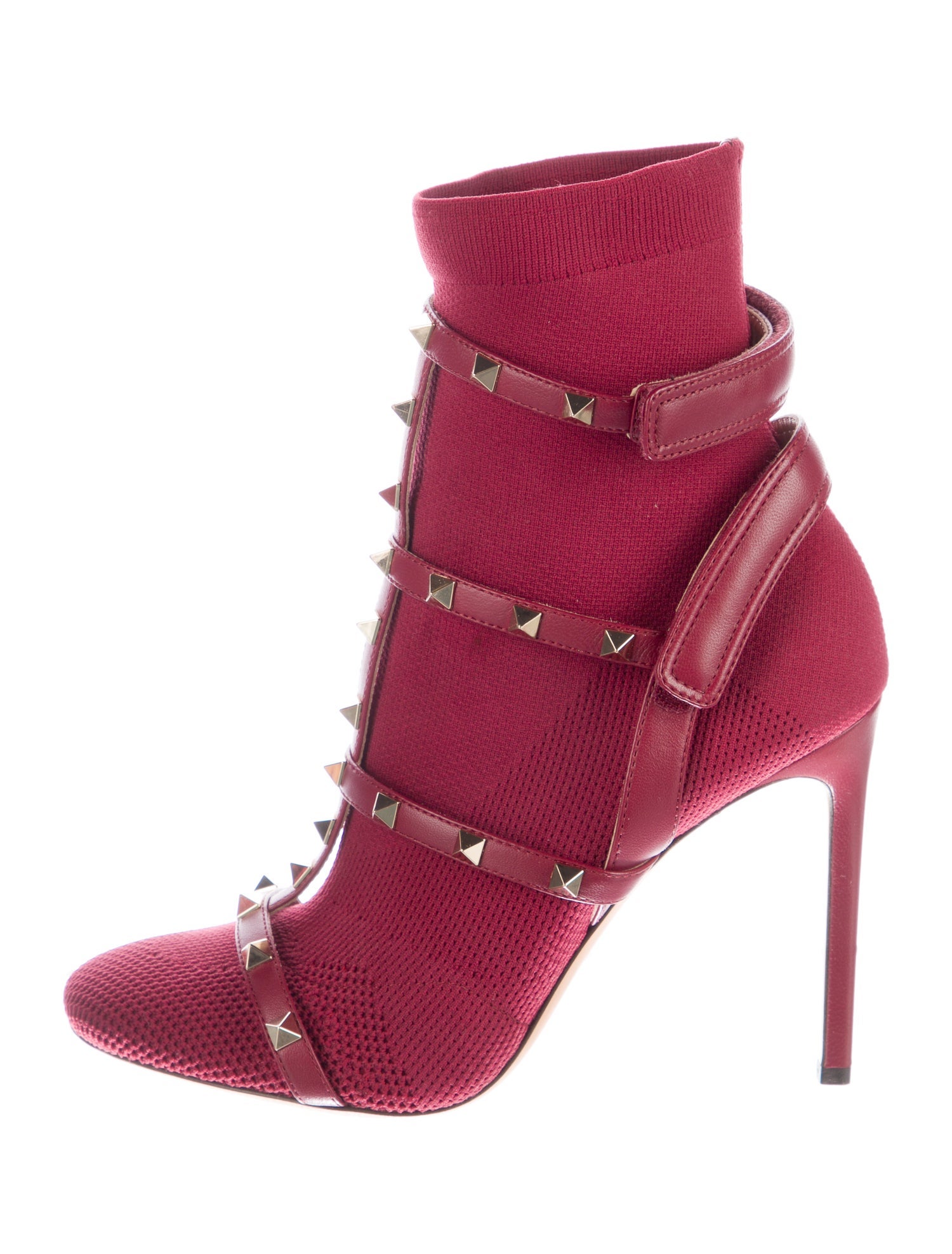 Valentino Rockstud Accents Studded Accents Sock Boots