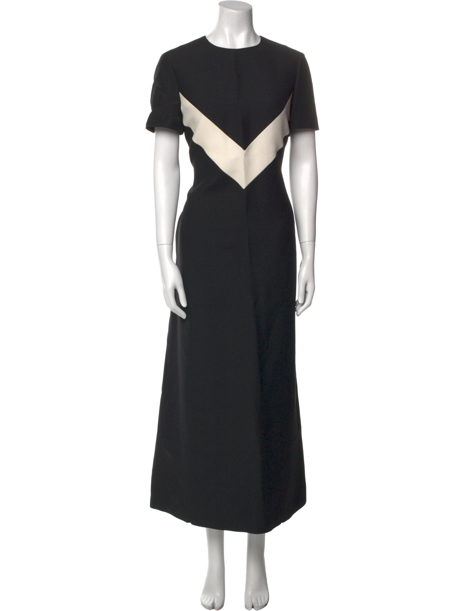 Valentino Crew Neck Long Dress