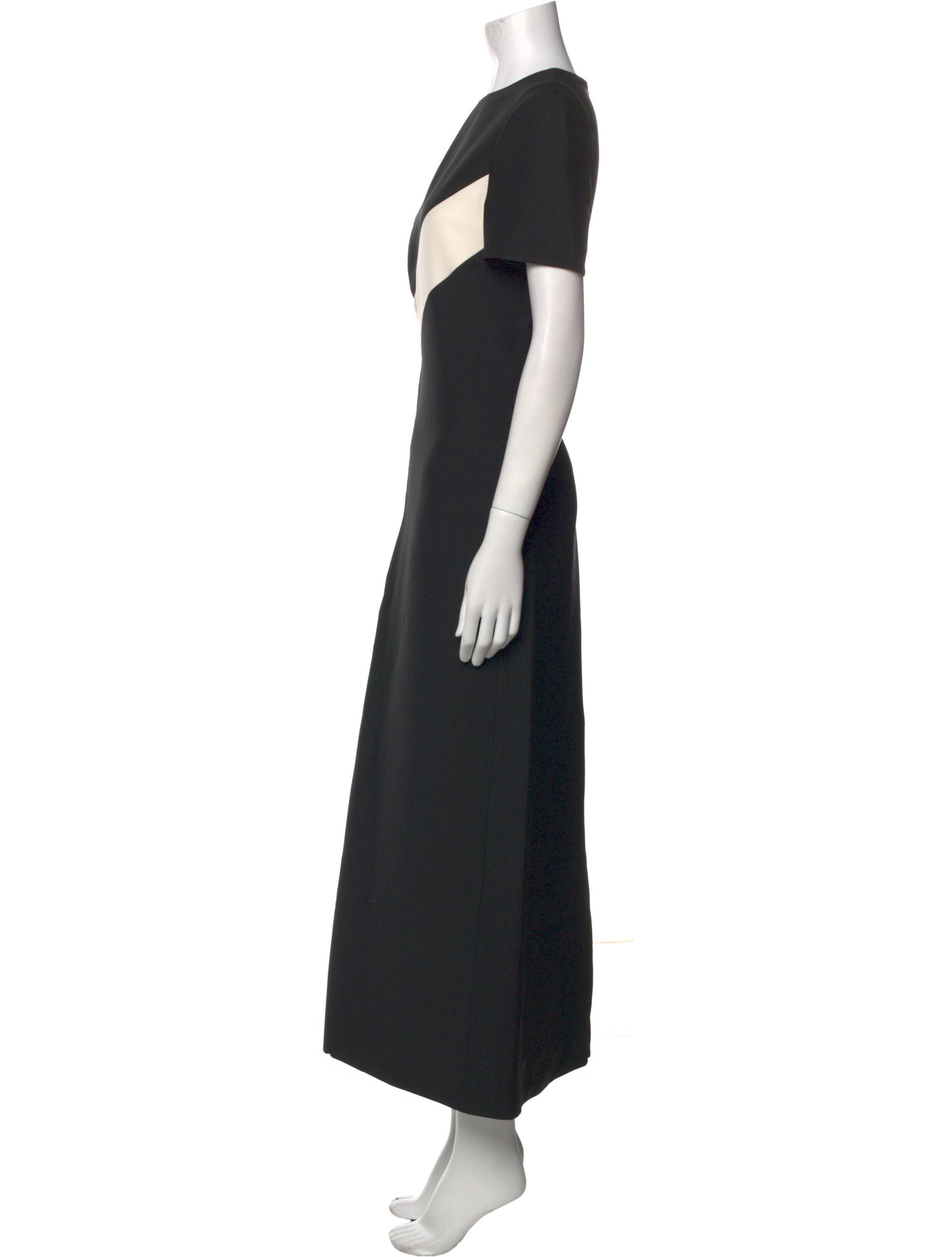 Valentino Crew Neck Long Dress