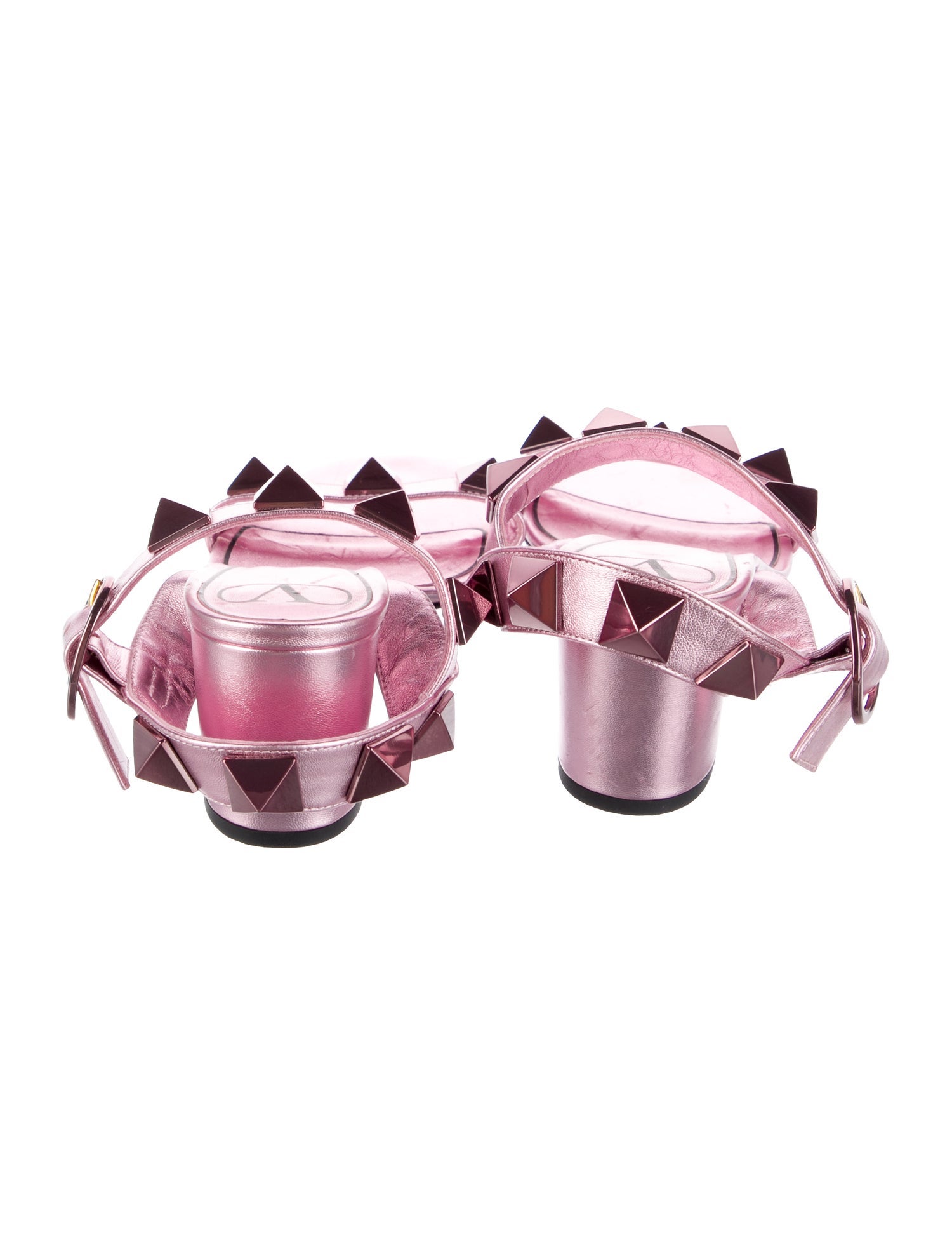 Valentino Rockstud Accents Leather Sandals