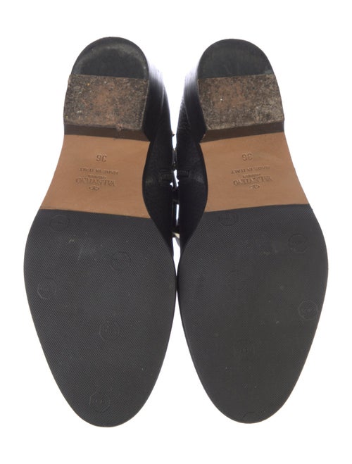 Valentino Rockstud Accents Leather Boots