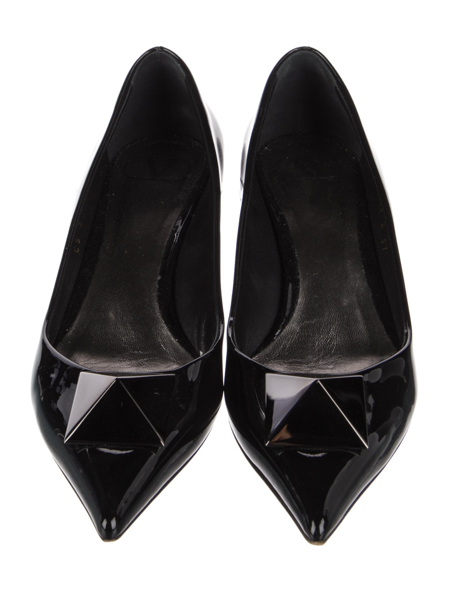 Valentino Rockstud Accents Patent Leather Pumps