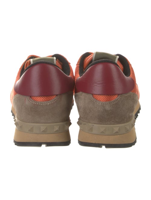 Valentino Rockstud Accents Colorblock Pattern Sneakers