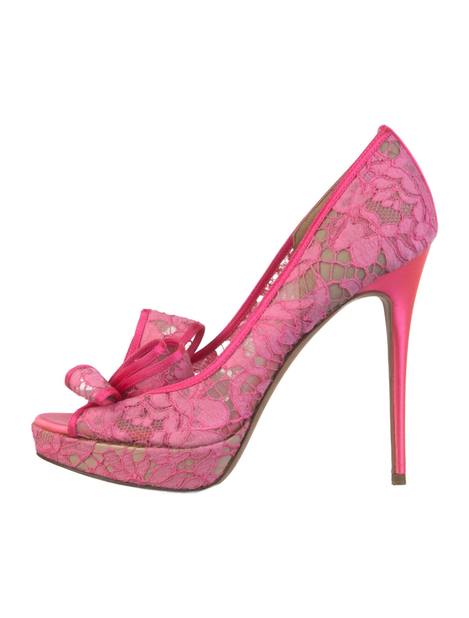 Valentino Lace Lace Pattern Pumps