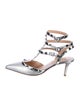 Valentino Rockstud Accents Leather Pumps