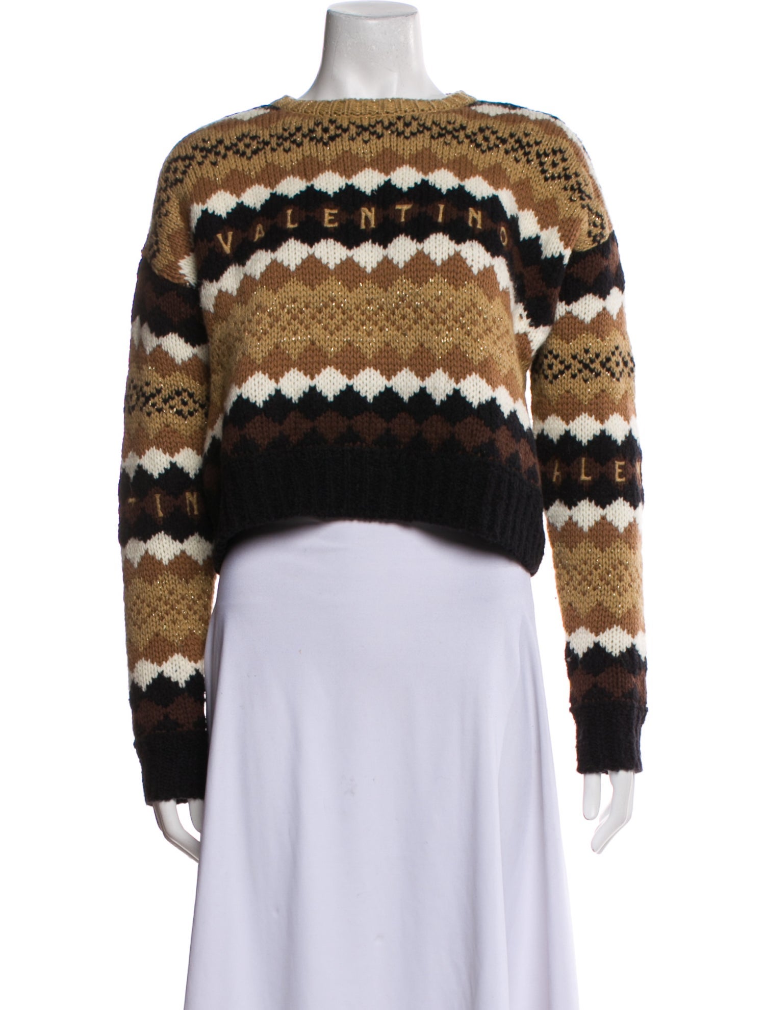 Valentino Wool Printed Sweater