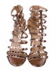 Valentino Rockstud Accents Leather Gladiator Sandals