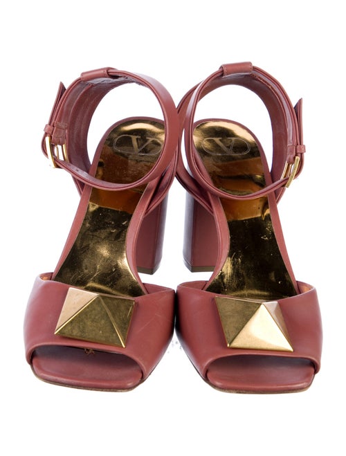 Valentino Rockstud Accents Leather Sandals