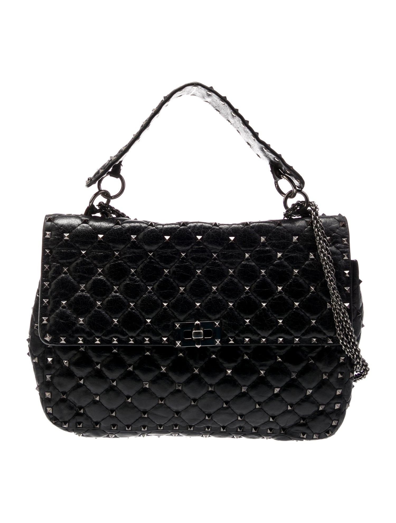 Valentino Quilted Top Handle Bag